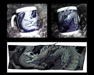 Mugs of Doom - Squirmy  Media: digitally printed mug  sold out