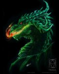 Green Dragon  Karismacolor and Polychromos pencils on A4 black paper. Some Photoshop. April 2017  Just a dragon for a lazy, sunny Sunday afternoon..