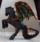 knightmare03 airbrush  Did a very rough basecoat in black acrylic, then in with the proper colours!  The airbrush is a glorious thing...