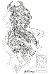 ink dragon sketch